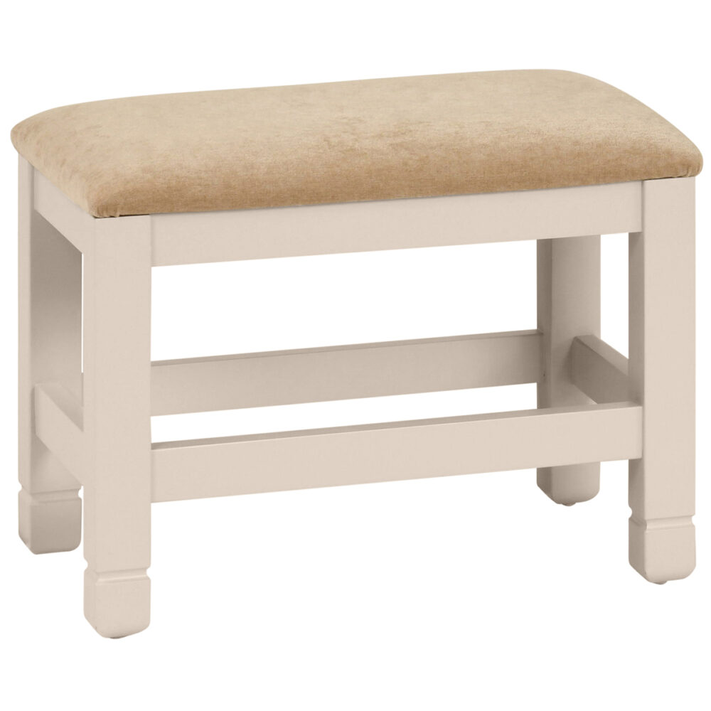 Cobble Painted Dressing Table Stool Stag Oak and Pine