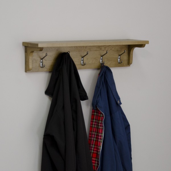Rustic Coat Rack Stag Oak and Pine