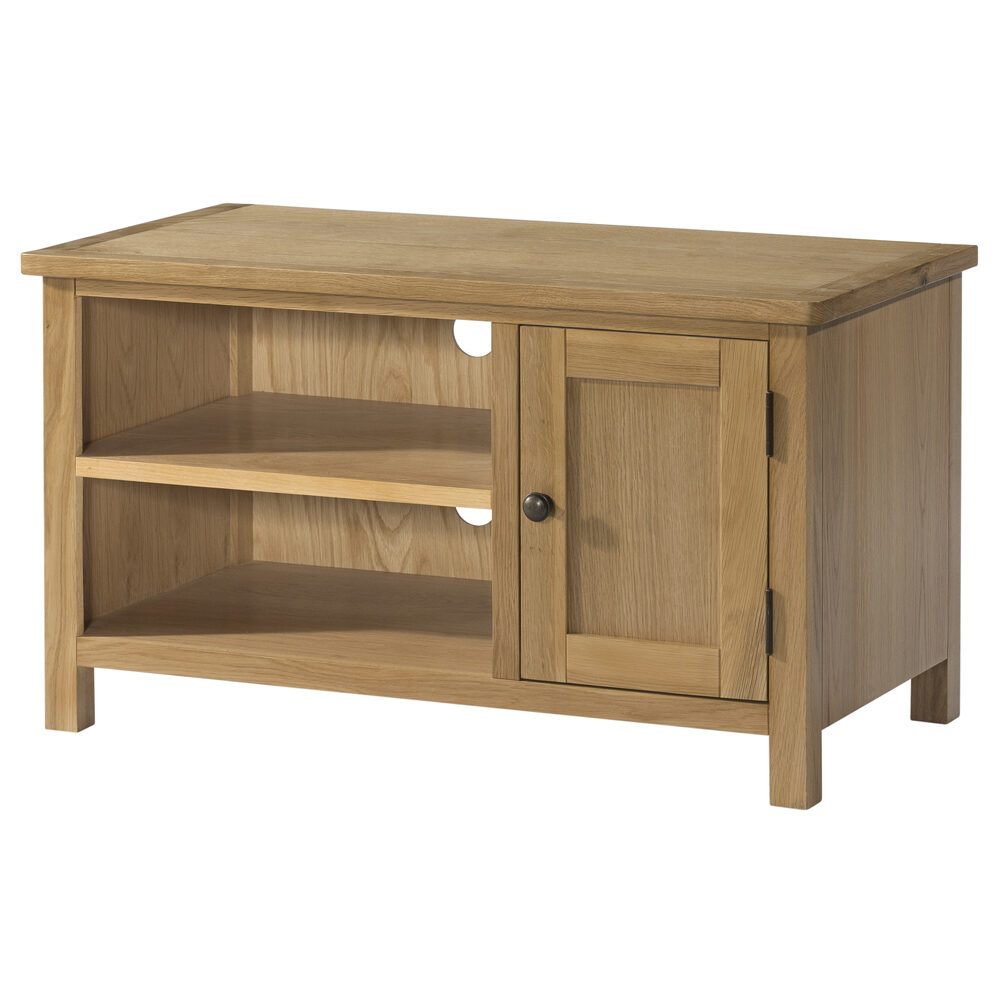 Burford Oak Small TV Unit Stag Oak and Pine